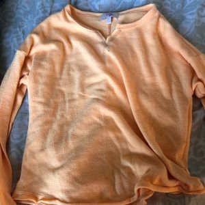 Neon Orange GIRLS Thin Sweater